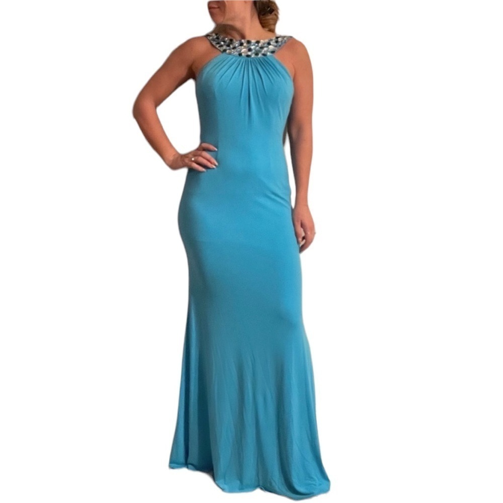 Jovani Blue Evening Gown